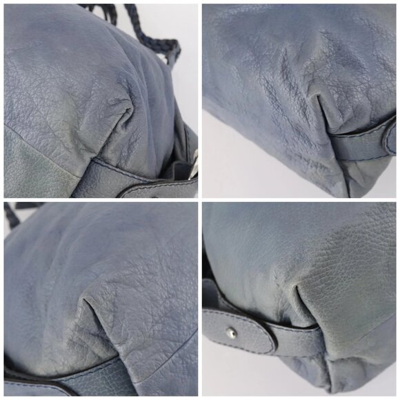 GUCCI Bamboo Tote Bag Leather Blue Auth - Picture 16 of 16